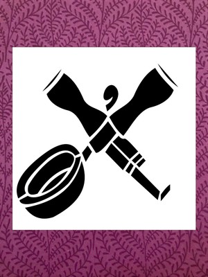 Stencil Sarayi Boyama Şablon Mutfak Obje ve Yazıları - 2186 Ölçü 30X30