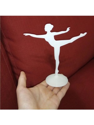 Teknotrust Balerin Temalı Takı Düzenleyici, Yüzük, Küpe, Kolye Askılığı, Sert Plastik, Beyaz