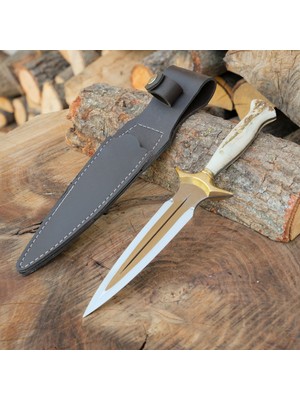 Köse Mehmet Çerkez Model 31 cm - Geyik Boynuzu Sap