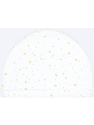 Beyaz Yıldız Baskılı Havuz Bonesi, S Beden, Rahat ve Şık Tasarım