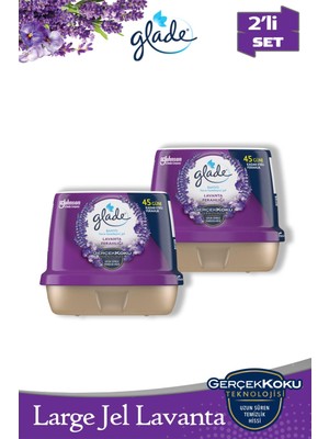 Glade 2'li Large Jel Lavanta Oda ve Banyo Kokusu Ferahlatıcı Set