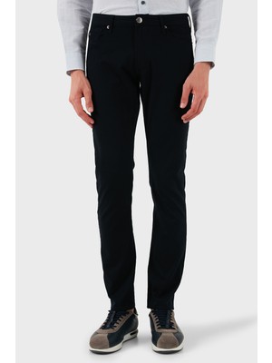 Emporio Armani Streç Pamuklu Slim Fit Normal Bel Düz Paça Jeans Erkek Kot Pantolon EM000121 AF14123 UB118