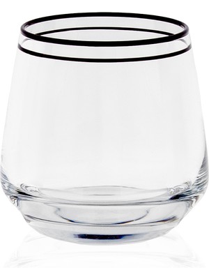 Decorium Black Line 6 Parça 345 ml Viski Bardağı 9-01010610