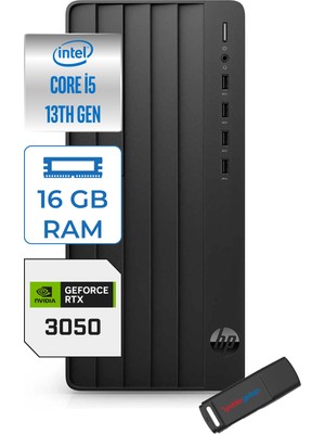 Hp 290 Pro G9 Intel I5-13400 16GB 256GB SSD 6GB/RTX3050 Freedos Masaüstü Bilgisayar RTB6JD6ESF01+ZETTAUSBBELLEK