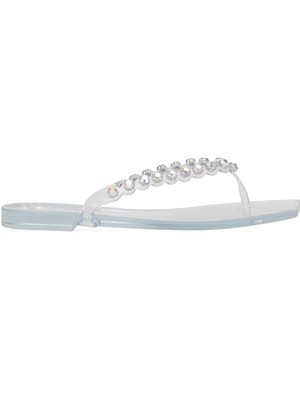 Elit KDRJ002-1 Kadın Parmak Arası Terlik Şeffaf