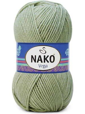 Nako 5 Adet Vega El Örgü Ipi 10075 Aloe Vera