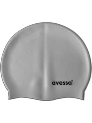 Koyu Gri Silikon Havuz Bonesi, Yüzme Egzersizi ve Spor Için Uygun