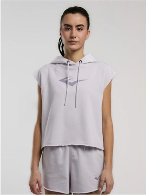 Everlast Ever Classics Wmn Lila Kadın Crop Kapüşonlu Kolsuz Sweatshirt