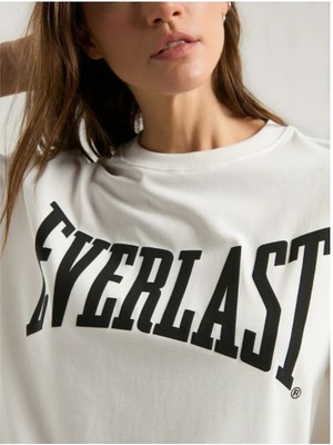 Everlast Ever Classics Wmn Oversize Beyaz Kadın Tişört