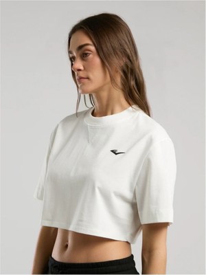 Everlast Ever Classics Wmn Comfort Beyaz Kadın Crop Tişört