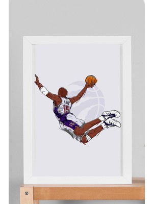 Vince Carter Çerçeveli Tablo - Basketbol Nba Posteri Tablo