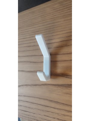 Duvar, Banyo, Oda ve Kapı için Kanca Askılık - 1 Adet - Beyaz Askılık - Model 101
