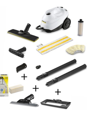 Sc 3 Easyfix Buharlı Temizlik Makinesi + Cam Temizleme Aparatı + 15 Mikrofiber  Bez + Halı Başlığı