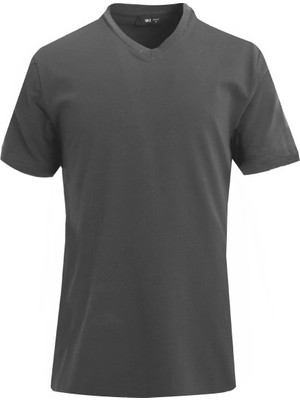 Uki Füme Comfort Fit V Yaka Basic T-Shirt