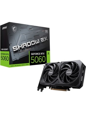 MSI VGA GeForce RTX 5060 TI 8G SHADOW 2X OC PLUS RTX5060TI 8GB GDDR7 128B DX12 PCIE 5.0 X16 (3XDP 1XHDMI)