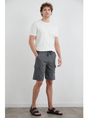 Beli Bağlamalı Kargo Cepli Şort