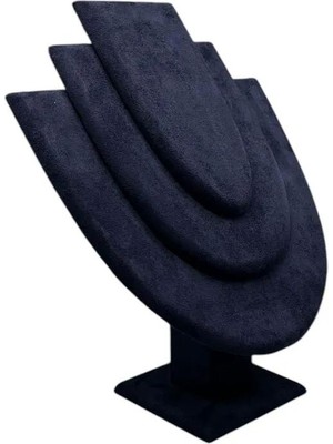 Teknotrust Ahşap Sardunya Takı Sergileme Mankeni, Lacivert, 21x25 cm