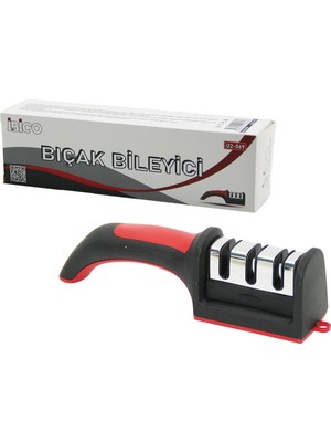 Kutulu  Bıçak Bileme  3 Boğumlu  Renkli Plastik Saplı (2818)