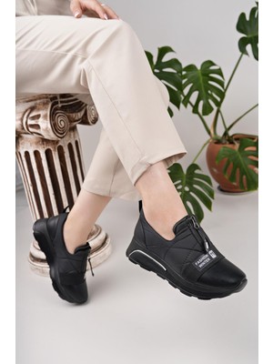 Nesil Shoes Wiss 1701 Siyah Anatomik Kadın Ayakkabı