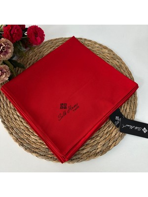 Silk Home Düz Renk Twill Eşarp Kırmızı LTH0218