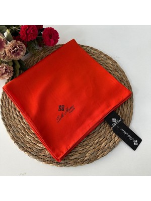 Silk Home Düz Renk Twill Eşarp Turuncu LTH0224