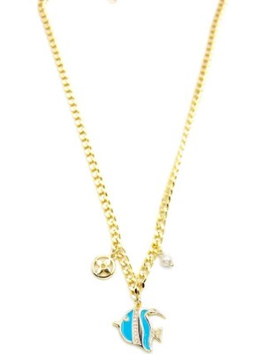 Öfi Balık Kolye - Altın