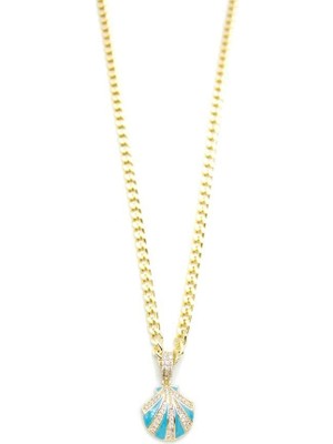 Öfi Deniz Kabuğu Kolye - Altın