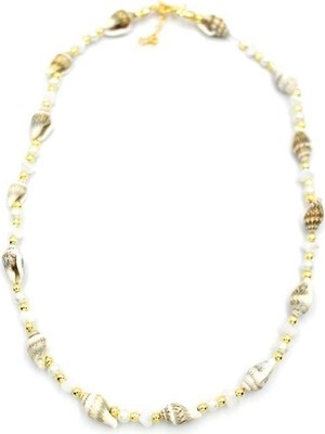 Öfi Deniz Kabuğu Kolye - Beyaz