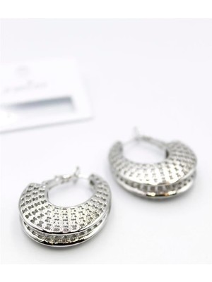 Öfi Telkari Halka Küpe - Gümüş