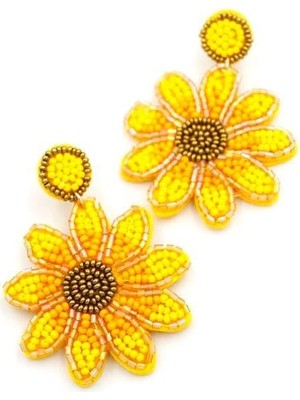 Öfi Çiçek Küpe - Sarı