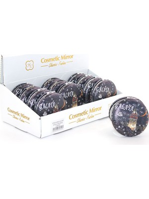 Taşlı Istanbul Tasarımı El Aynası Kalın Model 6