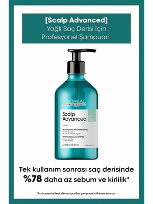 L'oreal Professionnel Serie Expert Scalp Advanced Yağlanma Karşıtı Profesyonel Şampuan 500 ml