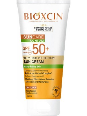 Bioxcin Sun Care Düzensiz Ciltler Için Spf 50 Güneş Kremi 150 ml