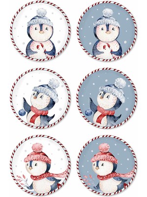 Penguin Pasta Tabağı 6 Lı Set 19 cm NEW011