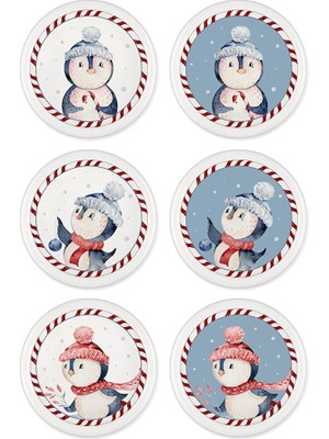 The Mia Penguin Çerezlik 6 Parça 10 cm NEW018