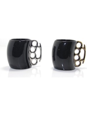 Porselen Muşta Tasarımlı Kupa Bardak