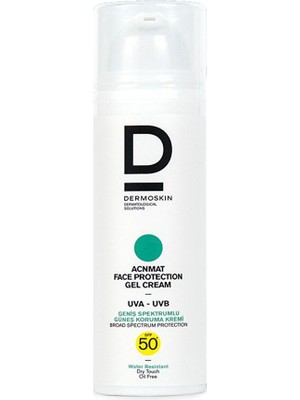 Dermoskin Acne Mat SPF50+ Güneş Koruyucu Jel Krem 50 ml