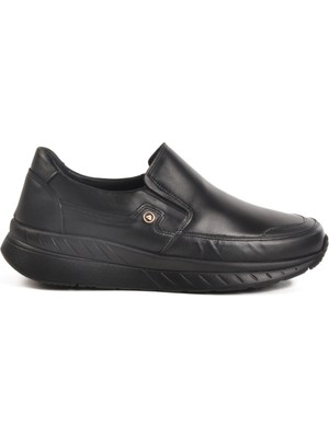 Siyah Hakiki Deri Erkek Casual Ayakkabı C410 M