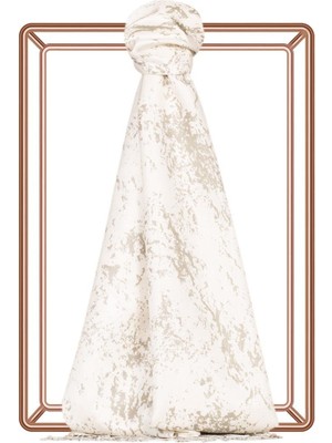 Ipekevi Desenli Ipek Şal - Mermer Desenli - Taş