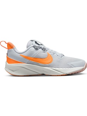 Nike Gri - Turuncu Kız Çocuk Yürüyüş Ayakkabısı DX7614-008-NIKE Star Runner 4 Nn (P