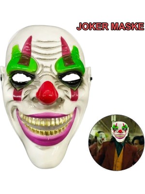 Delirten Gülüş  Palyaço Temalı Joker Maskesi (5047)