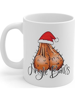 Yılbaşı Yeni Yıl Jingle Balls Kişiye Özel Hediyelik Eğlenceli Kupa Bardak (1 Adet )