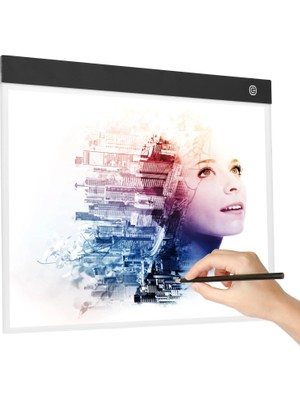 Monozone A3 LED Işıklı Çerçeve Çizim Tableti Dijital Grafik Sanat Animasyon Eskiz Çizim Kopyalama