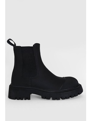 Sage Kadın Deri Bot Siyah