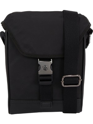 Calvin Klein Siyah Erkek Postacı Çantası Speed Clıp Ut Flap Reporter Ny