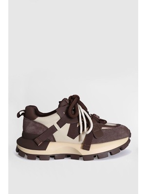 Yoko Kadın Sneaker Ayakkabı Kahverengi
