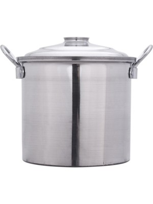 UltraNova Çapar Group Alüminyum Kazan, Soba ve Çamaşır Kazanı, 30CM Çap, Dayanıklı ve Hafif Kullanım 12.5 litre