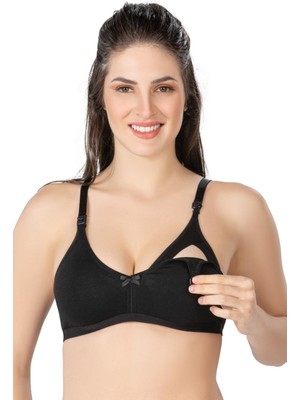 Siyah Mı Emay 1421 Modal Cotton Emzirme Sütyen