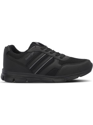 Slazenger Efrat Büyük Beden Erkek Sneaker Ayakkabı Siyah / Siyah