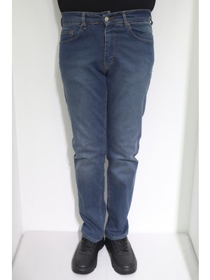 Denim Cartel Fistan Store Erkek Mavi Normal Bel Normal Kesim Boru Paça Jean Pantolon
